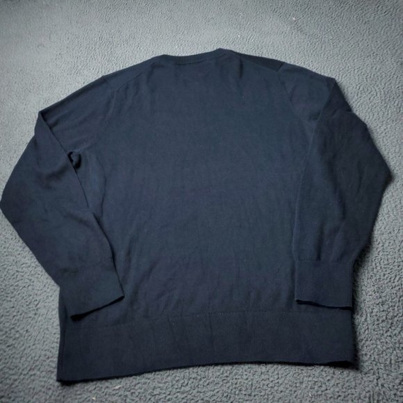 Tommy Hilfiger V Neck Sweater  Mens XL  Black Pullover - Picture 4 of 8